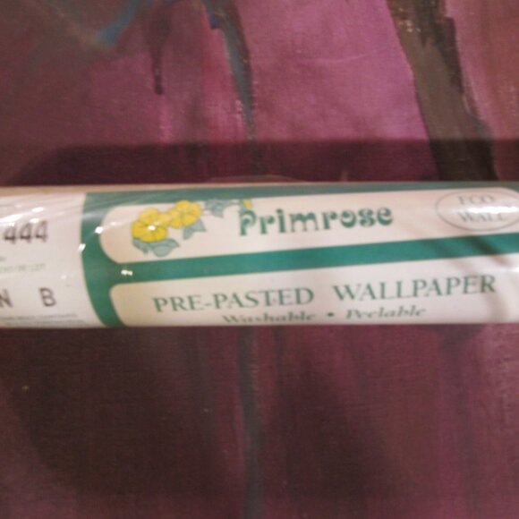 Vintage 1990s Beige Leaf Motif Wallpaper - Picture 5 of 10